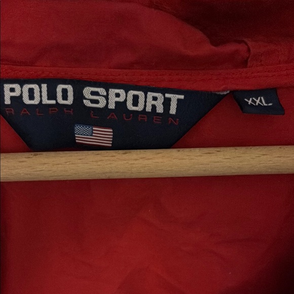 Polo by Ralph Lauren Red and Black Windbreaker - Picture 4 of 6